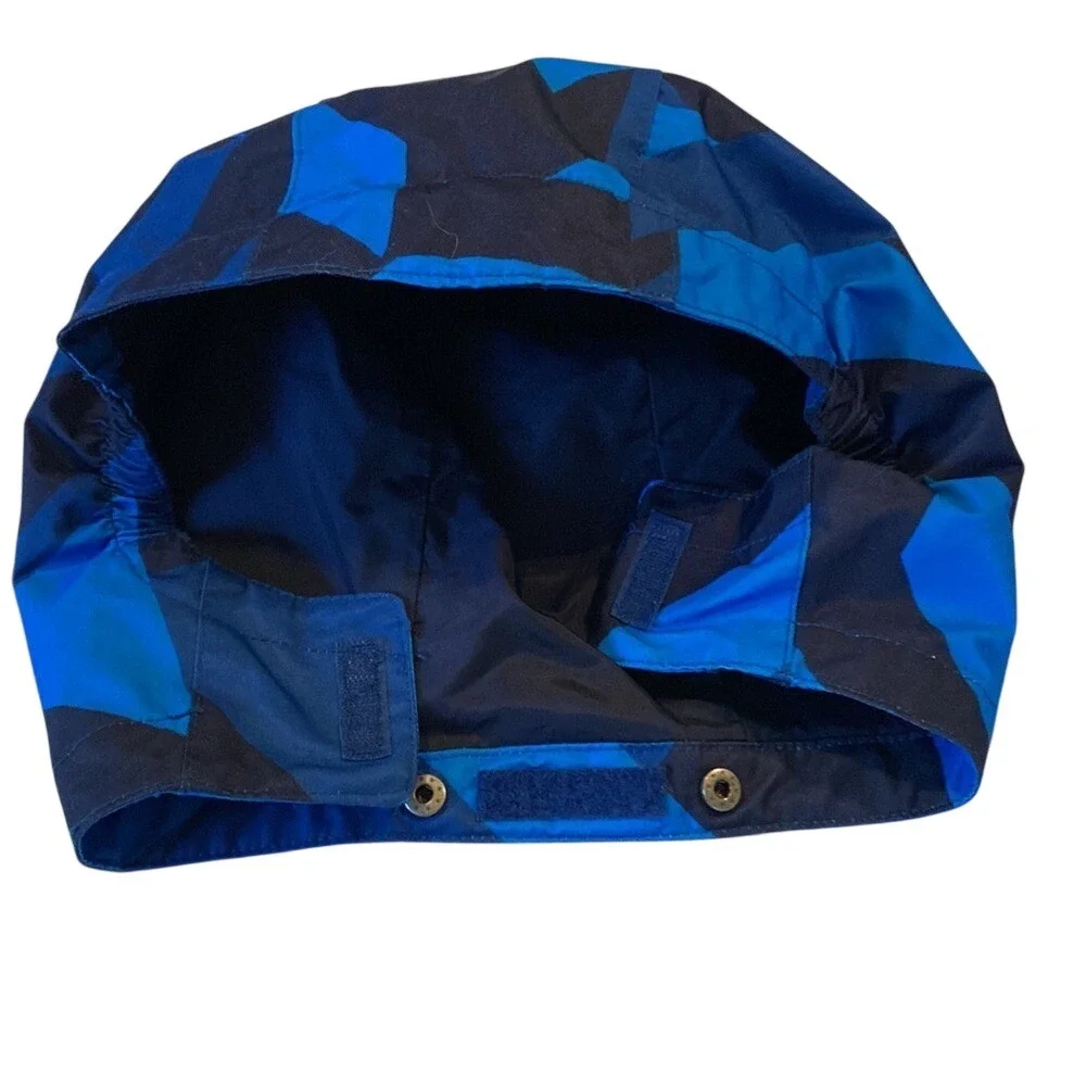 Columbia Kids Blue Geometric‎ Pattern Winter Jacket Hooded